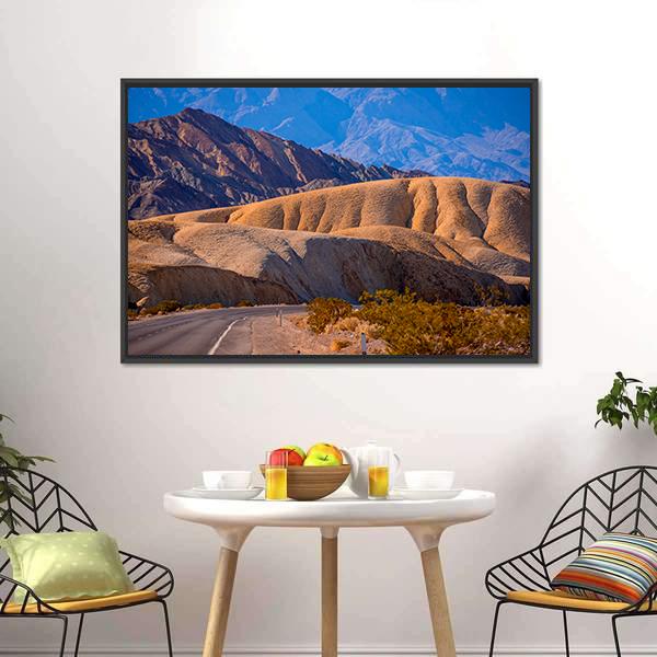 Death Valley California Canvas Wall Art-1 Piece-Floating Frame-24" x 16"-Tiaracle