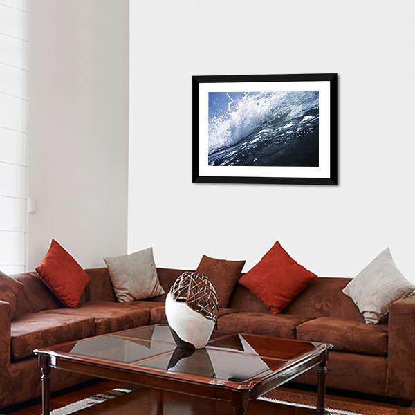 Deep Sea Wave Canvas Wall Art-3 Horizontal-Gallery Wrap-25" x 16"-Tiaracle