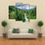 Deep Forest Under Mountains Canvas Wall Art-4 Pop-Gallery Wrap-50" x 32"-Tiaracle