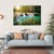 Deep Forest Waterfall Philippines Canvas Wall Art-4 Horizontal-Gallery Wrap-34" x 24"-Tiaracle