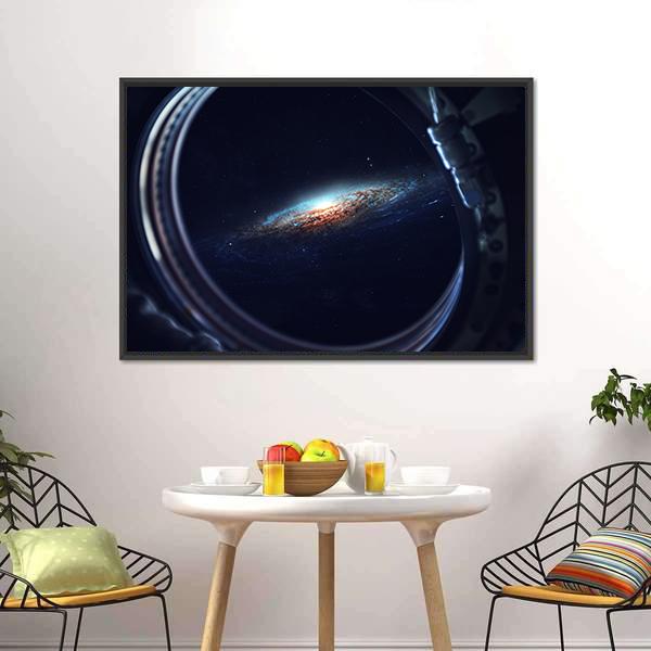 Deep Space Art Canvas Wall Art-1 Piece-Floating Frame-24" x 16"-Tiaracle