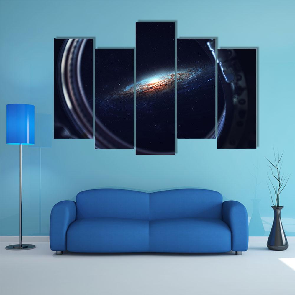 Deep Space Art Canvas Wall Art-5 Pop-Gallery Wrap-32" x 21"-Tiaracle