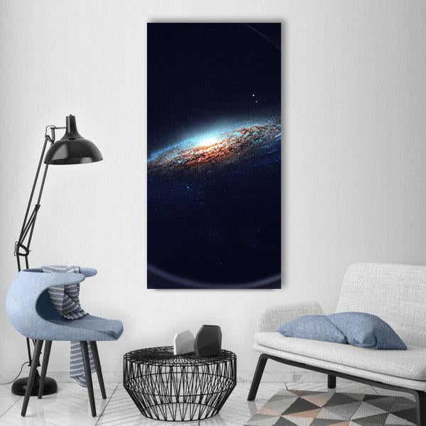 Deep Space Art Vertical Canvas Wall Art-1 Vertical-Gallery Wrap-12" x 24"-Tiaracle