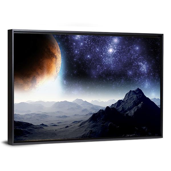 Deep Space Illusion Canvas Wall Art-3 Horizontal-Gallery Wrap-25" x 16"-Tiaracle