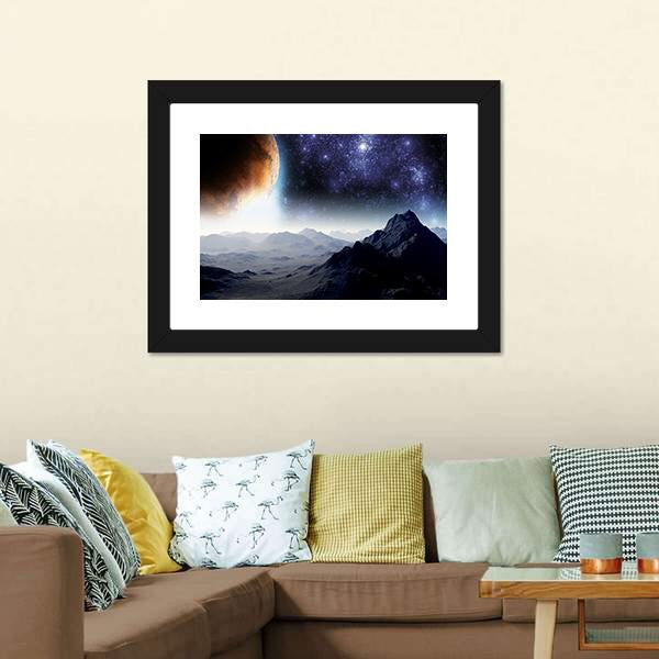 Deep Space Illusion Canvas Wall Art-1 Piece-Framed Print-20" x 16"-Tiaracle