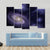 Deep Space Spiral Galaxy Canvas Wall Art-5 Pop-Gallery Wrap-47" x 32"-Tiaracle