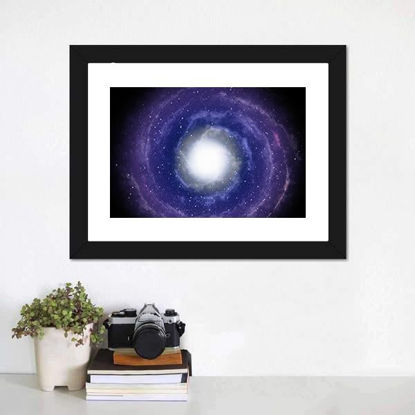 Deep Spiral Galaxy Canvas Wall Art-5 Horizontal-Gallery Wrap-22" x 12"-Tiaracle