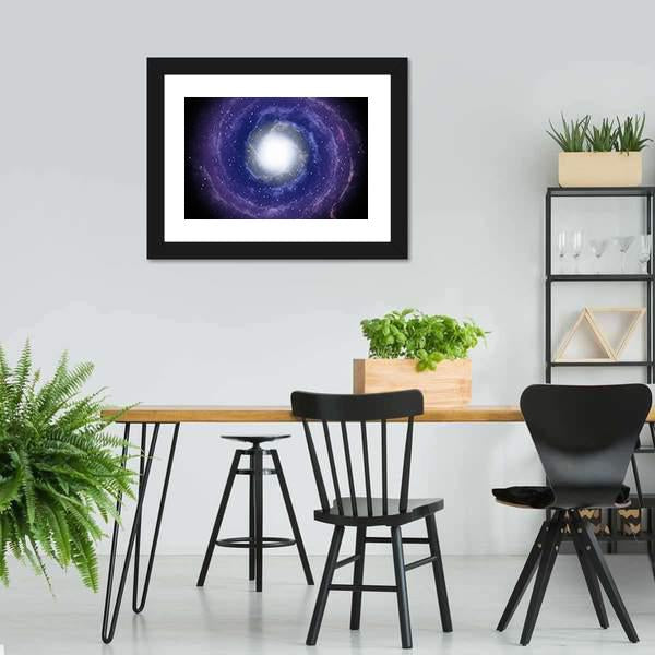 Deep Spiral Galaxy Canvas Wall Art-5 Horizontal-Gallery Wrap-22" x 12"-Tiaracle