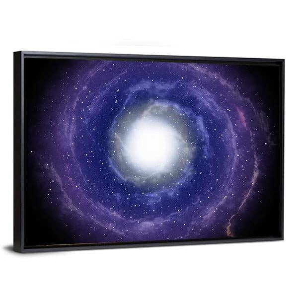 Deep Spiral Galaxy Canvas Wall Art-5 Horizontal-Gallery Wrap-22" x 12"-Tiaracle