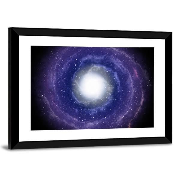 Deep Spiral Galaxy Canvas Wall Art-3 Horizontal-Gallery Wrap-25" x 16"-Tiaracle