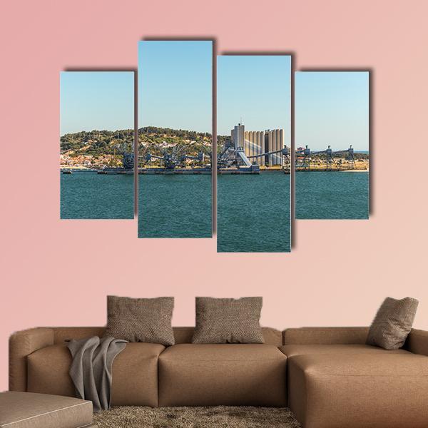 Deep Water Port Portugal Canvas Wall Art-4 Pop-Gallery Wrap-50" x 32"-Tiaracle