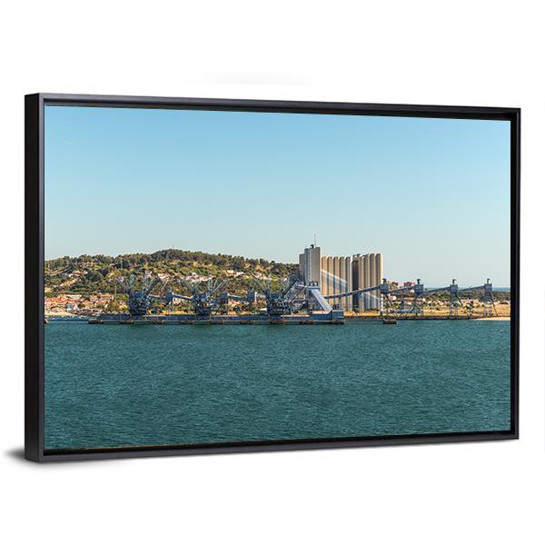 Deep Water Port Portugal Canvas Wall Art-3 Horizontal-Gallery Wrap-25" x 16"-Tiaracle