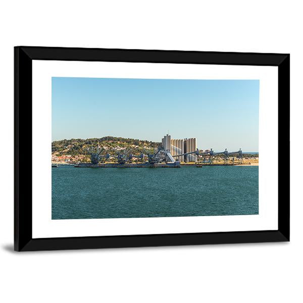 Deep Water Port Portugal Canvas Wall Art-3 Horizontal-Gallery Wrap-25" x 16"-Tiaracle