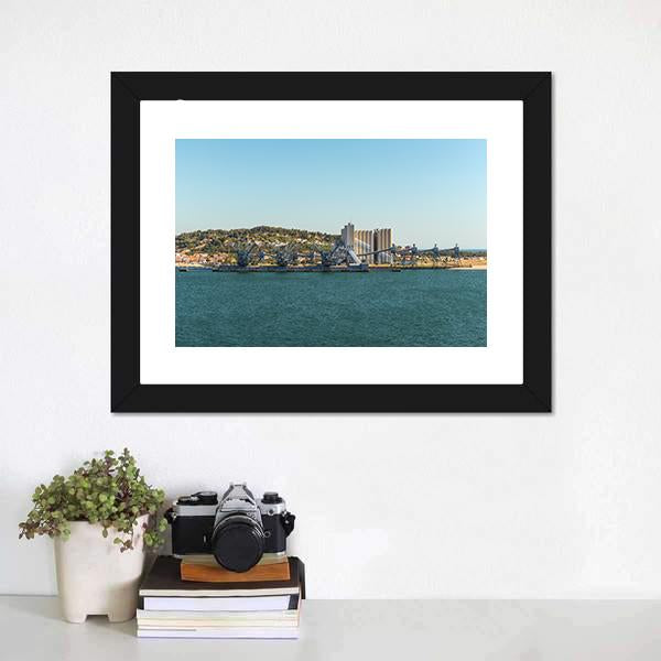 Deep Water Port Portugal Canvas Wall Art-3 Horizontal-Gallery Wrap-25" x 16"-Tiaracle