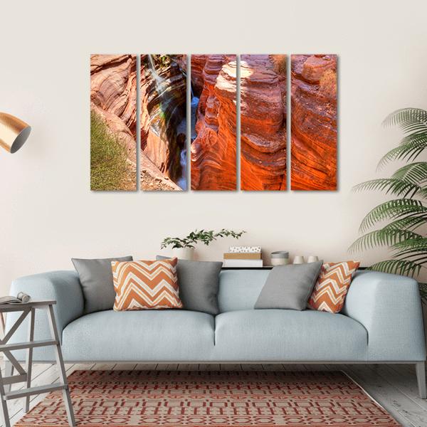 Deer Creek Canyon Canvas Wall Art-5 Horizontal-Gallery Wrap-22" x 12"-Tiaracle