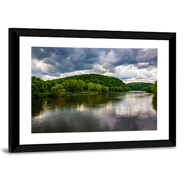 Delaware River Canvas Wall Art-3 Horizontal-Gallery Wrap-25" x 16"-Tiaracle