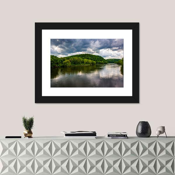 Delaware River Canvas Wall Art-3 Horizontal-Gallery Wrap-25" x 16"-Tiaracle