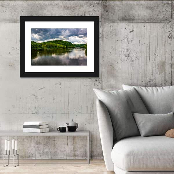 Delaware River Canvas Wall Art-3 Horizontal-Gallery Wrap-25" x 16"-Tiaracle
