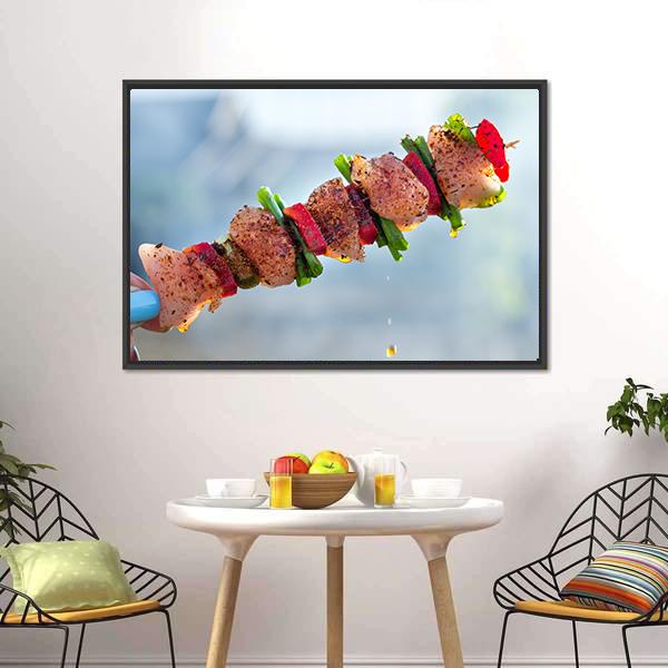 Delicious Chicken Breast Canvas Wall Art-1 Piece-Floating Frame-24" x 16"-Tiaracle