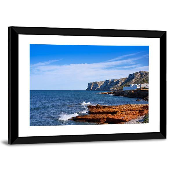 Denia Las Rotas Beach Canvas Wall Art-3 Horizontal-Gallery Wrap-25" x 16"-Tiaracle