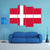 Denmark Flag Canvas Wall Art-4 Pop-Gallery Wrap-50" x 32"-Tiaracle