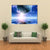 Deep Blue Space Canvas Wall Art-1 Piece-Gallery Wrap-24" x 16"-Tiaracle