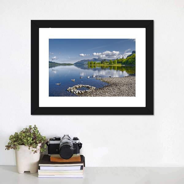 Derwent Water Lake Canvas Wall Art-3 Horizontal-Gallery Wrap-25" x 16"-Tiaracle