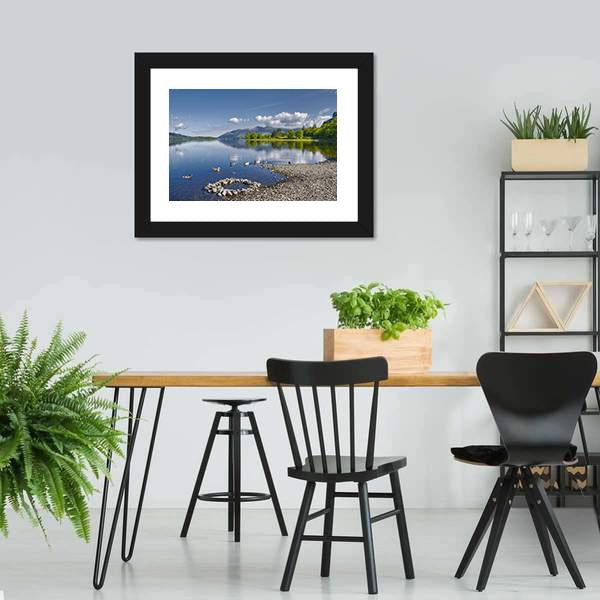 Derwent Water Lake Canvas Wall Art-3 Horizontal-Gallery Wrap-25" x 16"-Tiaracle