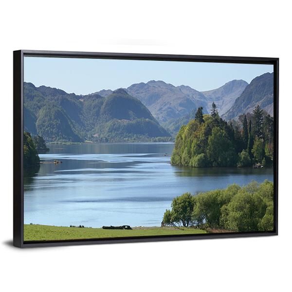 Derwent Water Lake UK Canvas Wall Art-3 Horizontal-Gallery Wrap-25" x 16"-Tiaracle
