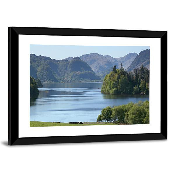 Derwent Water Lake UK Canvas Wall Art-3 Horizontal-Gallery Wrap-25" x 16"-Tiaracle