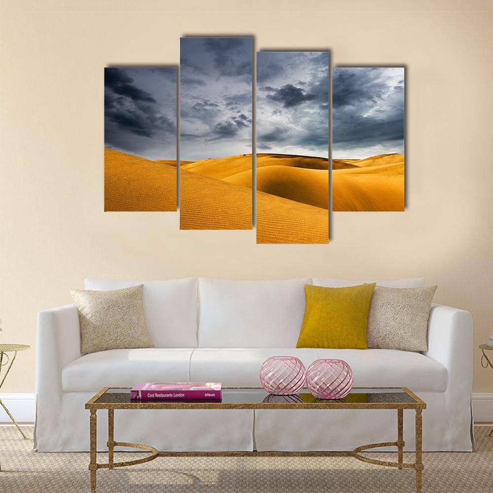 Desert Dune Canvas Wall Art-4 Pop-Gallery Wrap-50" x 32"-Tiaracle