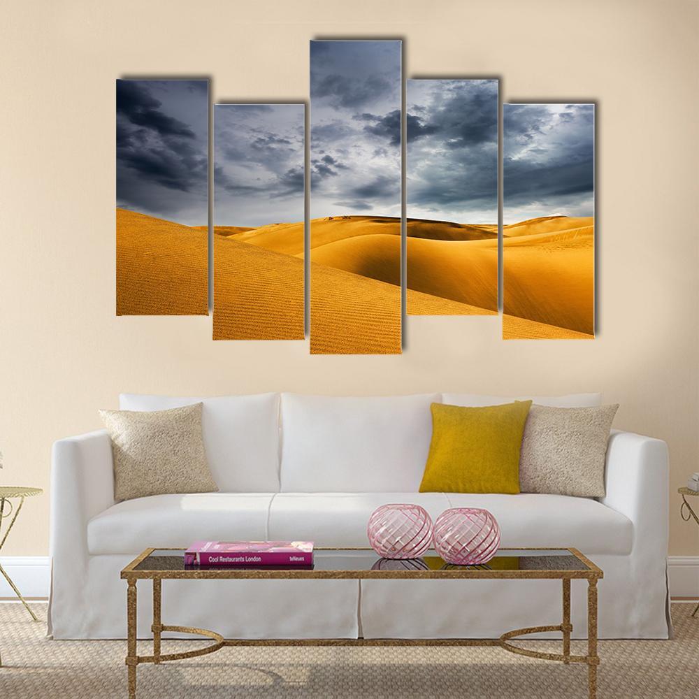 Desert Dune Canvas Wall Art-5 Pop-Gallery Wrap-47" x 32"-Tiaracle