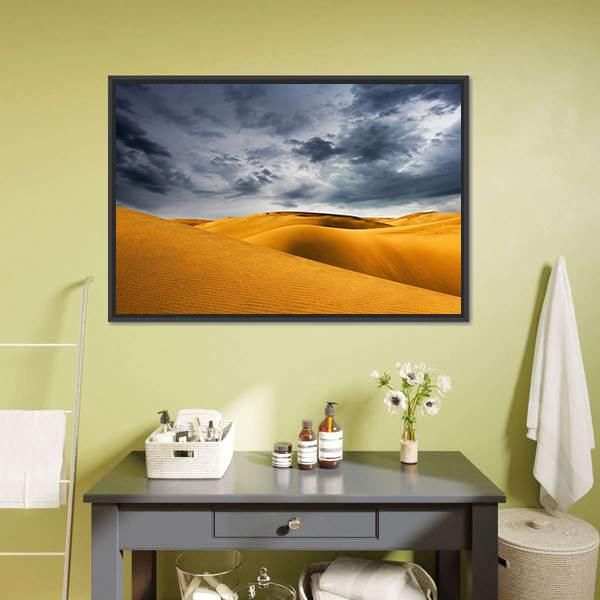 Desert Dune Canvas Wall Art-3 Horizontal-Gallery Wrap-25" x 16"-Tiaracle