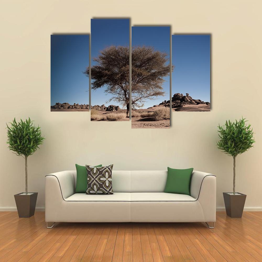 Desert Landscape Algeria Canvas Wall Art-4 Pop-Gallery Wrap-50" x 32"-Tiaracle