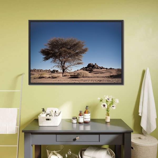 Desert Landscape Algeria Canvas Wall Art-3 Horizontal-Gallery Wrap-25" x 16"-Tiaracle