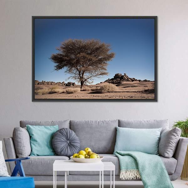 Desert Landscape Algeria Canvas Wall Art-3 Horizontal-Gallery Wrap-25" x 16"-Tiaracle