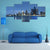 Detroit Skyline Canvas Wall Art-3 Horizontal-Gallery Wrap-37" x 24"-Tiaracle