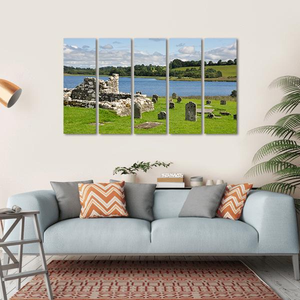 Devenish Island Canvas Wall Art-5 Horizontal-Gallery Wrap-22" x 12"-Tiaracle