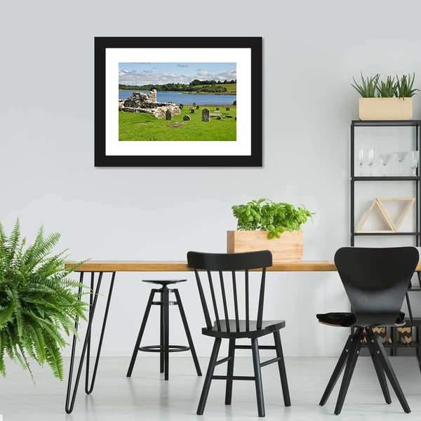 Devenish Island Canvas Wall Art-3 Horizontal-Gallery Wrap-25" x 16"-Tiaracle