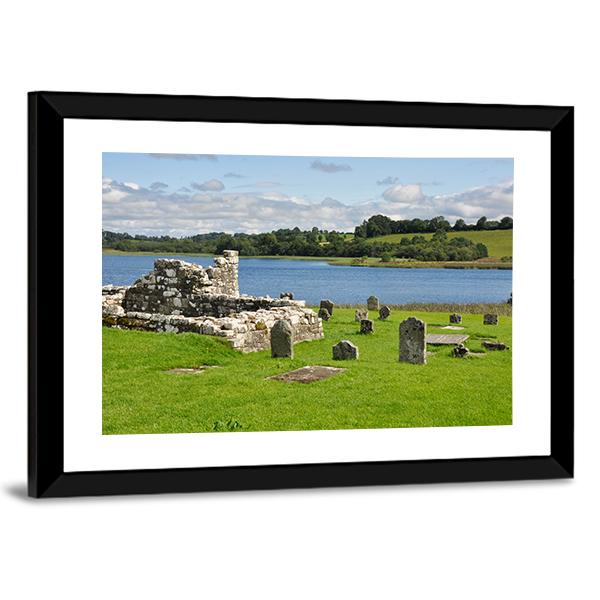Devenish Island Panoramic Canvas Wall Art-1 Piece-36" x 12"-Tiaracle