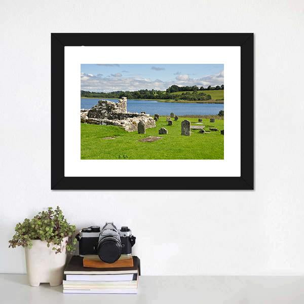 Devenish Island Panoramic Canvas Wall Art-1 Piece-36" x 12"-Tiaracle