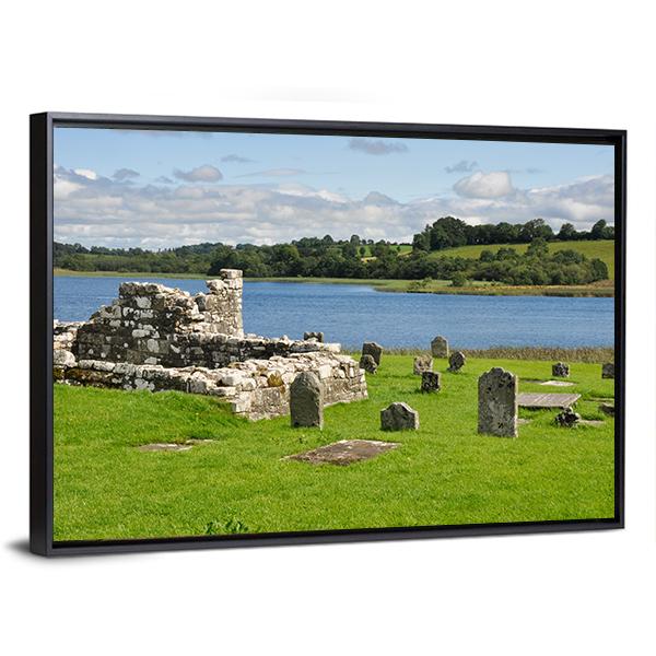 Devenish Island Panoramic Canvas Wall Art-1 Piece-36" x 12"-Tiaracle