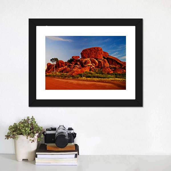 Devil Marbles Australia Canvas Wall Art-5 Horizontal-Gallery Wrap-22" x 12"-Tiaracle