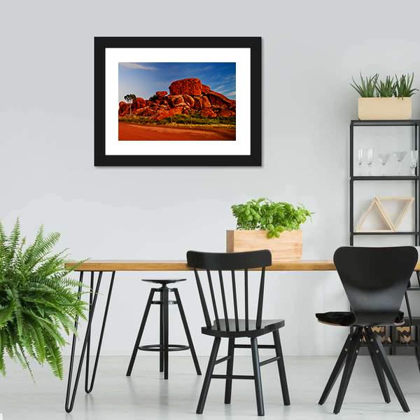 Devil Marbles Australia Canvas Wall Art-5 Horizontal-Gallery Wrap-22" x 12"-Tiaracle