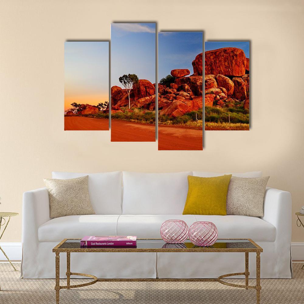 Devil Marbles Australia Canvas Wall Art-4 Pop-Gallery Wrap-50" x 32"-Tiaracle