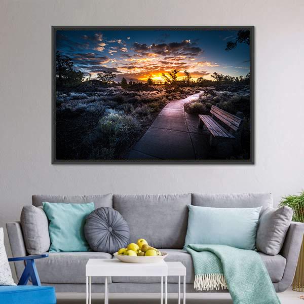 Devil's Orchard Trail Craters Panoramic Canvas Wall Art-1 Piece-36" x 12"-Tiaracle