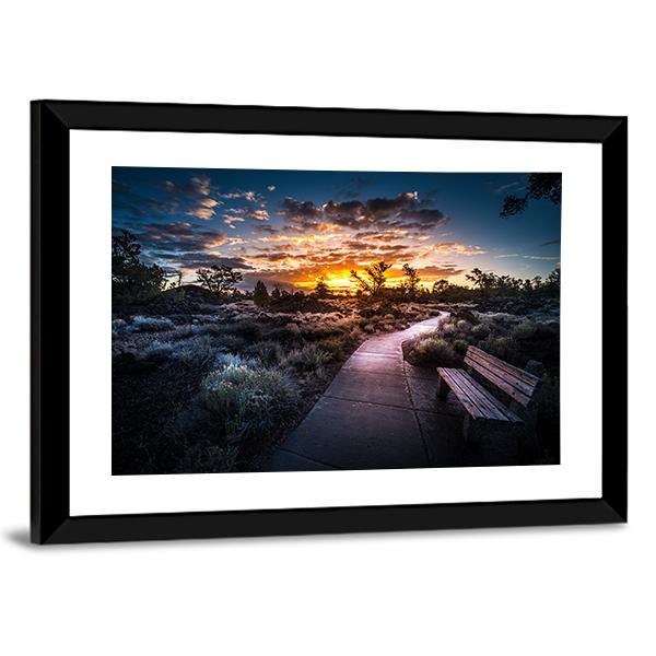 Devil's Orchard Trail Craters Panoramic Canvas Wall Art-1 Piece-36" x 12"-Tiaracle