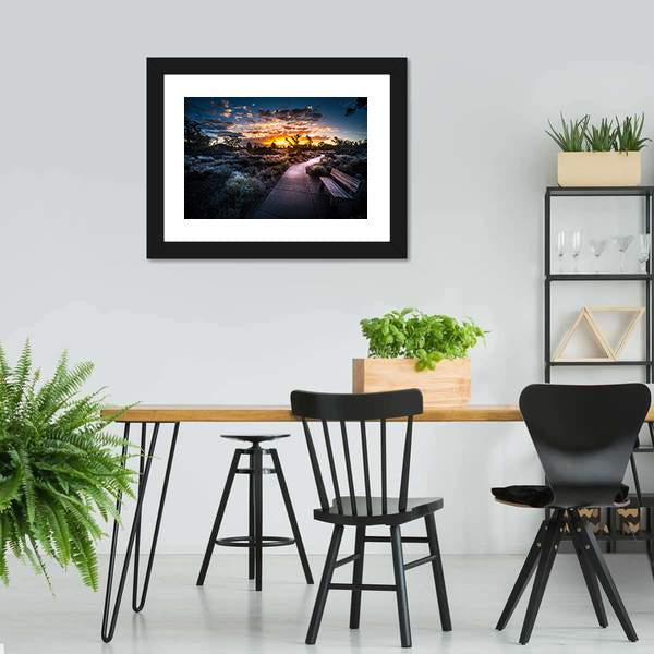 Devil's Orchard Trail Craters Panoramic Canvas Wall Art-1 Piece-36" x 12"-Tiaracle