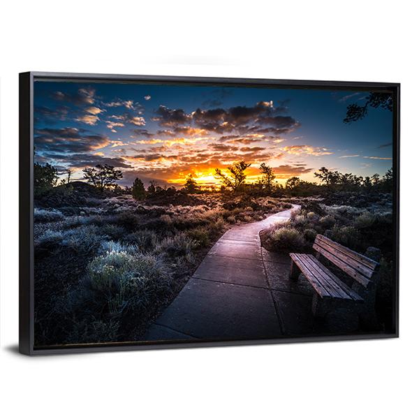 Devil's Orchard Trail Craters Panoramic Canvas Wall Art-1 Piece-36" x 12"-Tiaracle