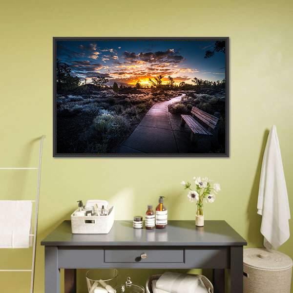 Devil's Orchard Trail Craters Panoramic Canvas Wall Art-1 Piece-36" x 12"-Tiaracle